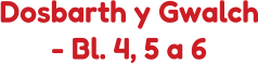 Dosbarth y Gwalch - Bl. 4, 5 a 6